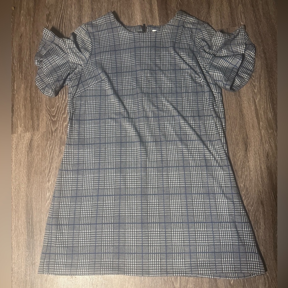 Calvin Klein Navy and White Mini Dress